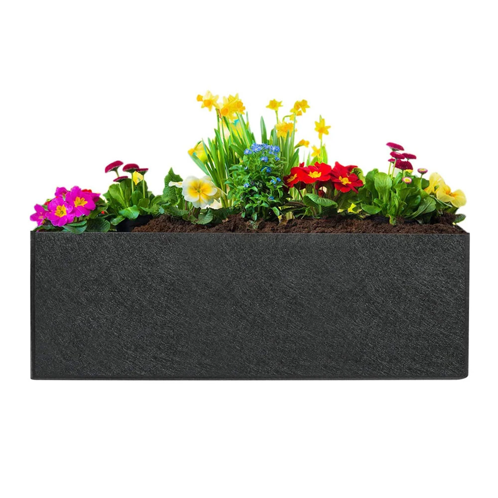 Hot seller 38 Gallon 400g Thickened Non-woven Fabric Raised Garden Bed Square Flower Planter Grow Bag