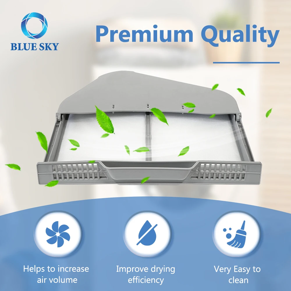 DC97-16742A Dryer Lint Screen Filter DC61-02610A Lint Filter Flip Case for Samsungs Dryer Replaces 3319952 AP5306681 PS4221839