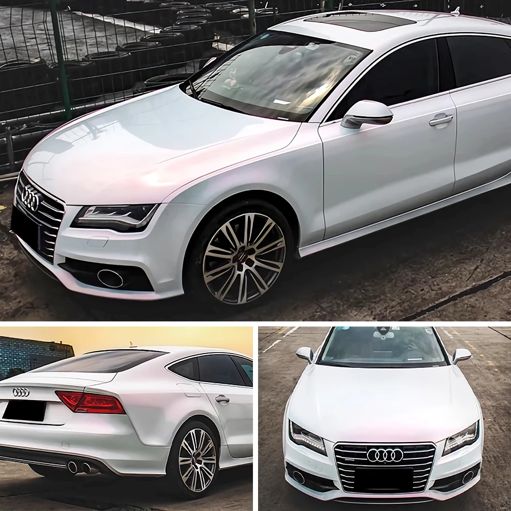 Manufacturer direct sales of pearl white color changing vinyl, white series automotive packaging film, protective film