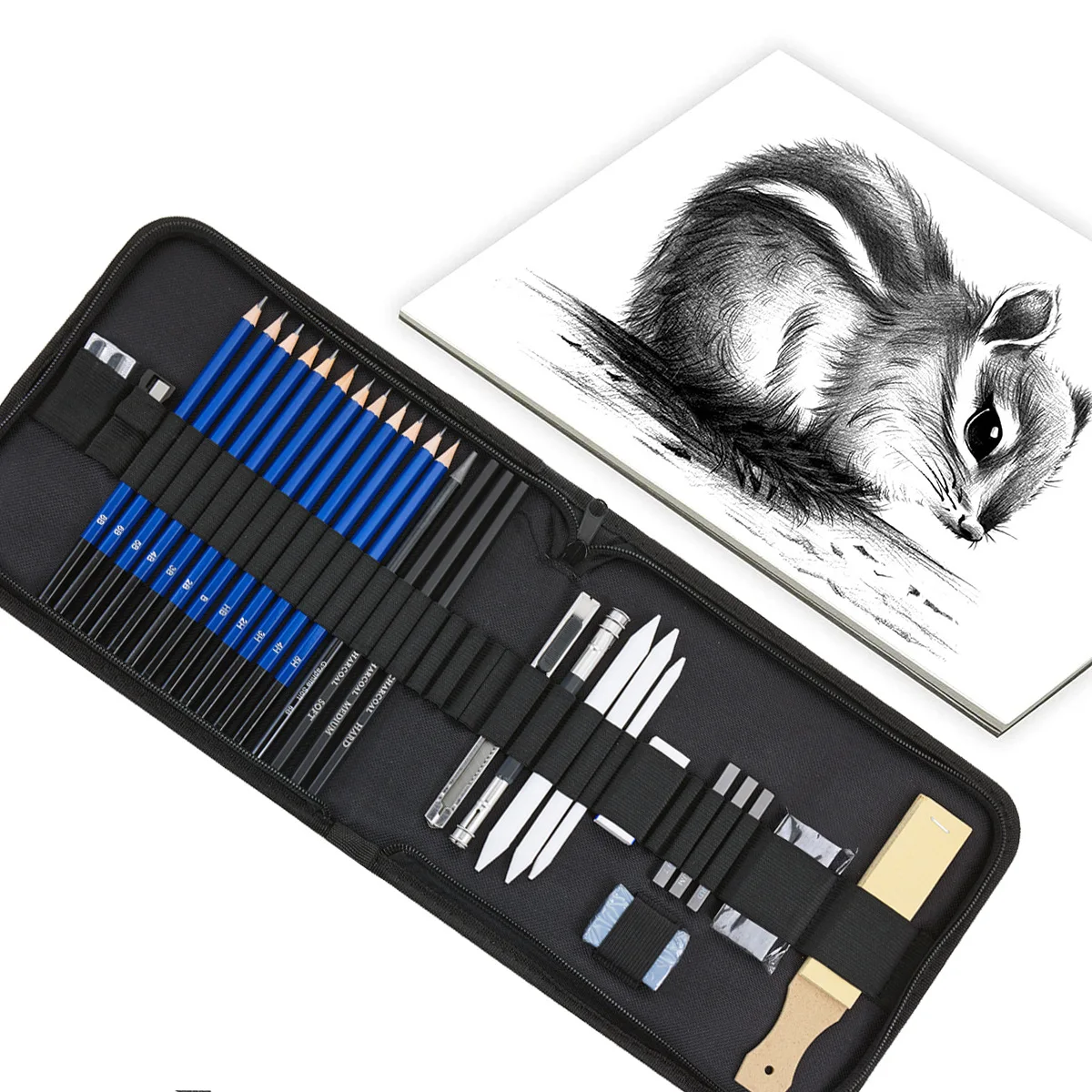 Artist Drawing Sketching Pencil Set 32pcs Professional Kit