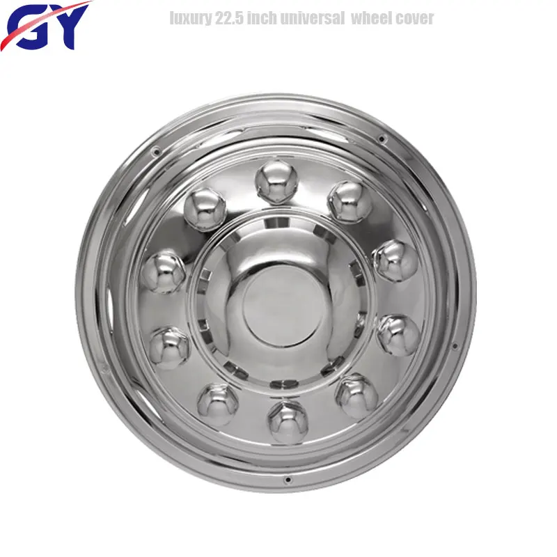 luxury 22.5  inch truck passenger car trailer market universal rear wheel stainless steel wheel cover