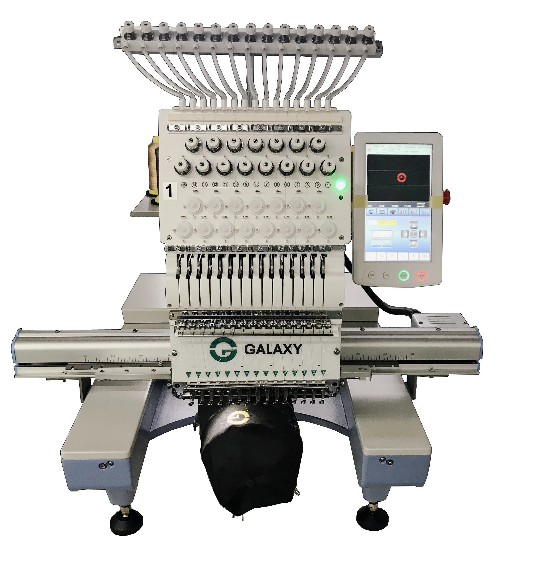 Single head computer controlled embroidery machine tajima type 3D hat 12 needles 15 needles