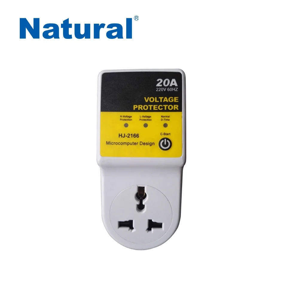 Natural Voltage Protector High Voltage Switch Intelligent Power Electrical Socket High Voltage Guard Uk Plug