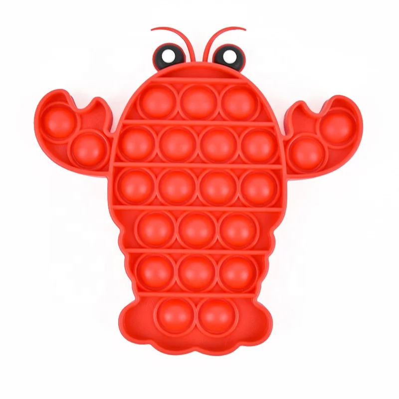 
Shrimp Type Intelligence Cultivate Soft Press Silicone Board Sensory Fidget Toy Set Box for Kids Pack Including Push popular 
