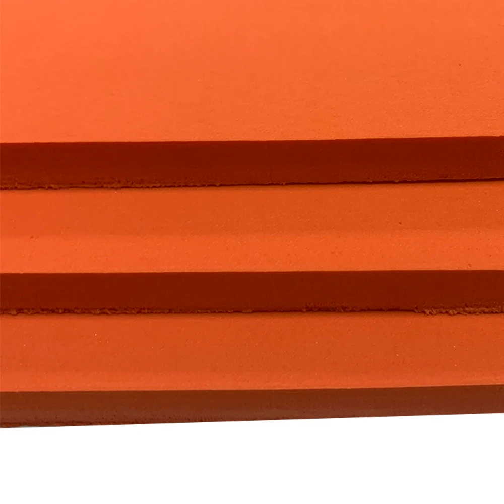 Tandian T45 Orange High Quality Adhesive Ejection Rubber Shore A 25-30 Degree eva for die making rubber cut