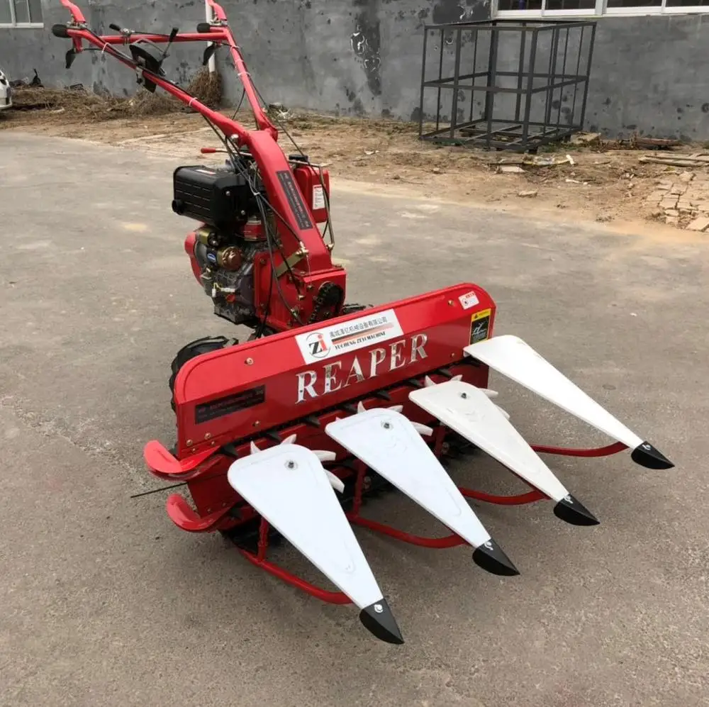 Rice Wheat Reaper Binder Machine Mini Harvester by Walking Tractor