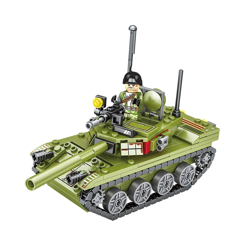 Shantou DIY Mini Block High Quality Yi Run Military Tank Building Blocks For Kids Toys 2024
