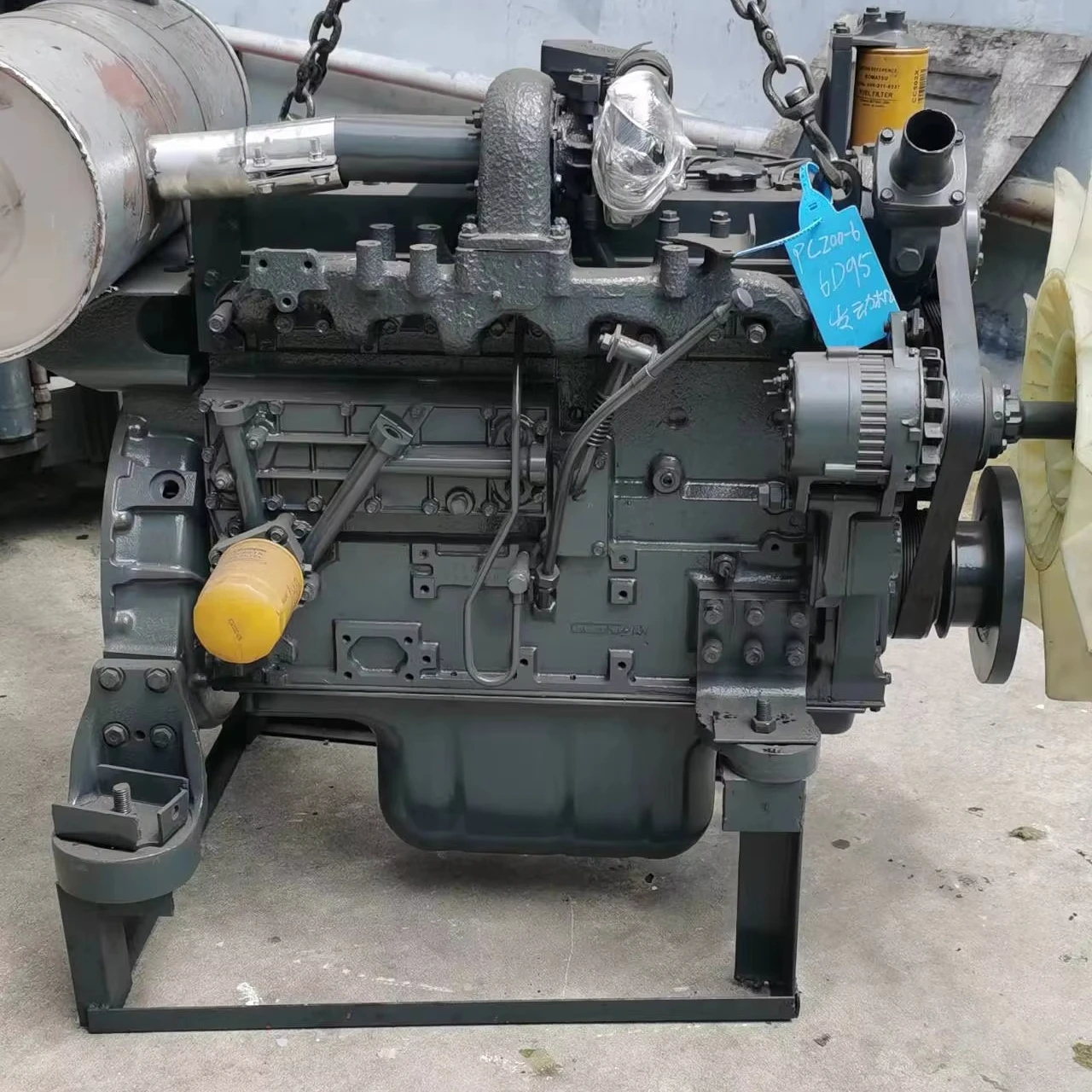 6D125 6D102 дизельный двигатель в сборе для экскаватора PC400-7 PC200-6 PC200-7 PC200-8 PC360-7 PC400-6 полный