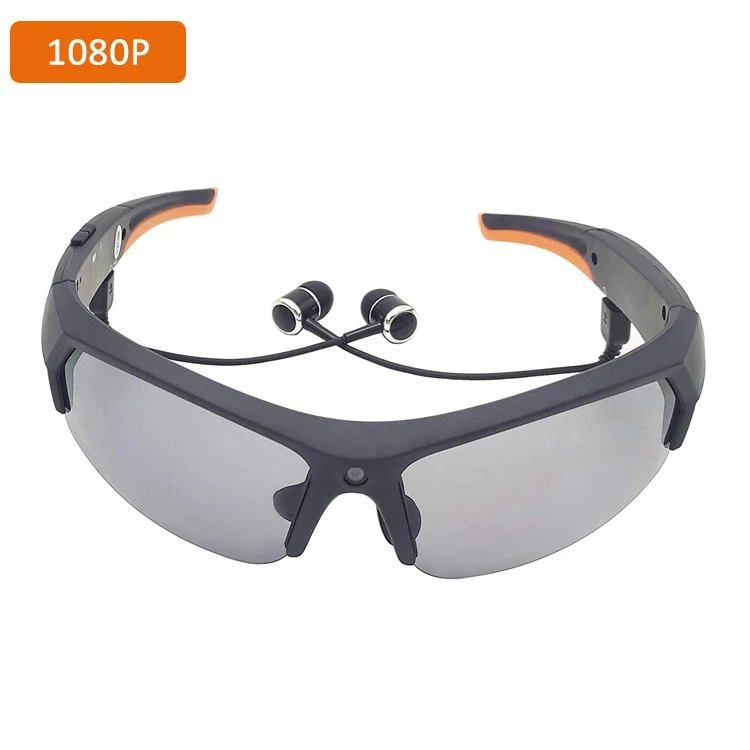 Built-in 32GB Sports DV Sunglasses Spy Camera Mini Hidden Spy Glasses Camera 1080P HD Tiny Video Recorder