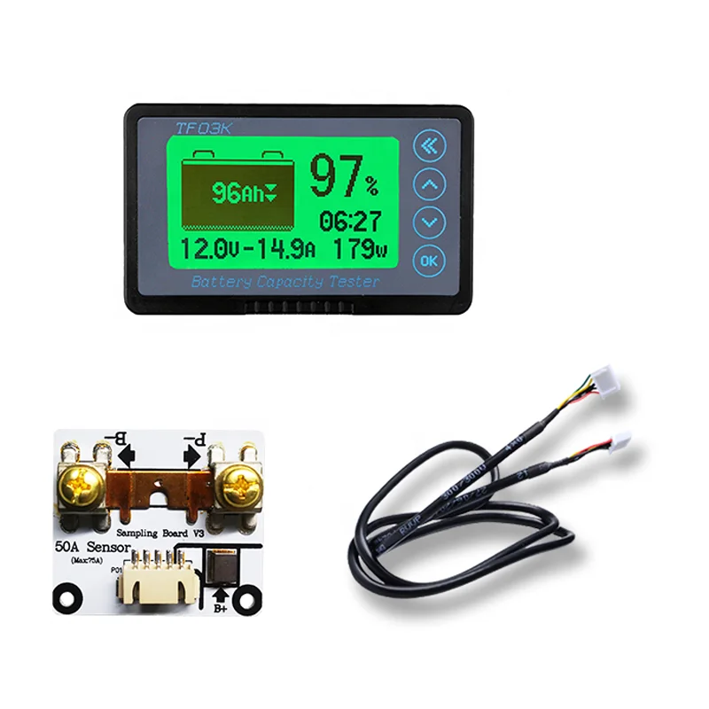 BW-TF03K 100V50A Hight Precision LiFePo/lead acid battery tester battery level indicator battery indicator monitor