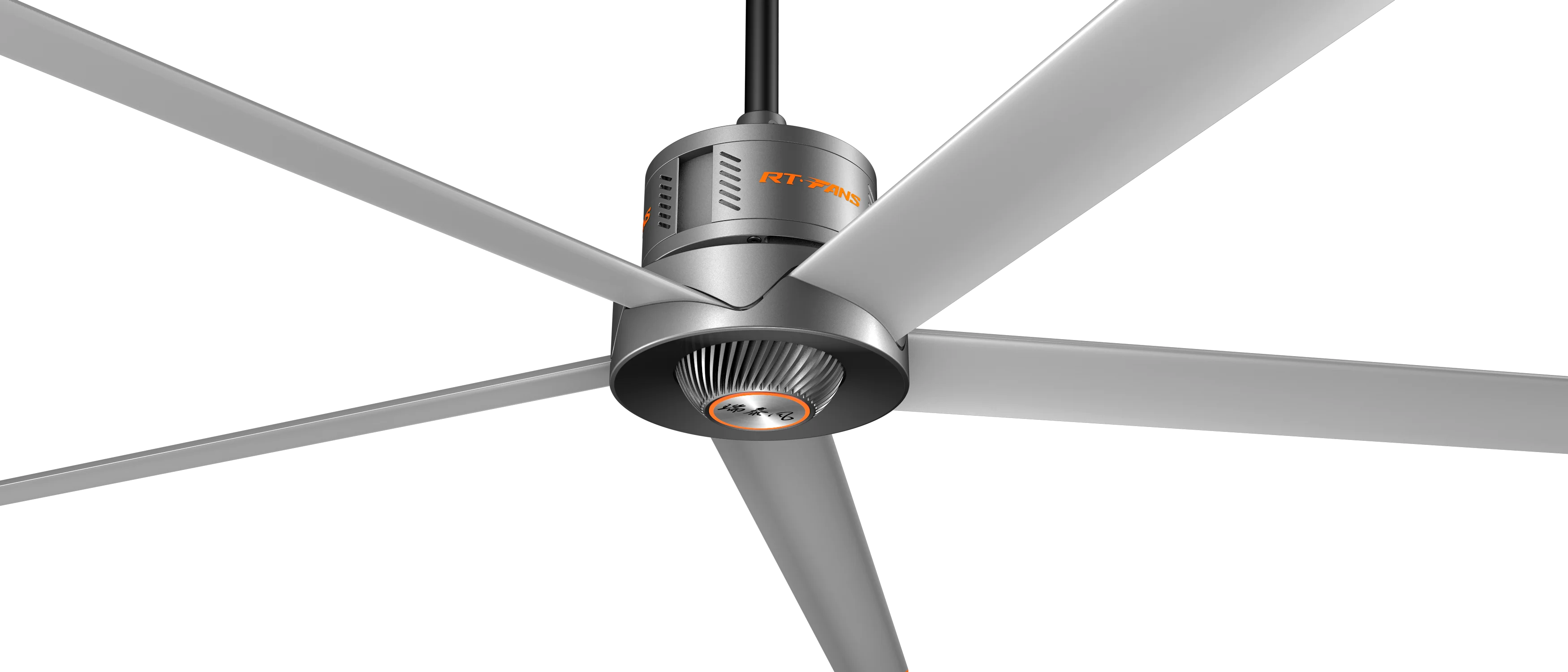 RTFANS PMSM motor 103 inch with light 5 blades commercial hotel school hvls ceiling fan