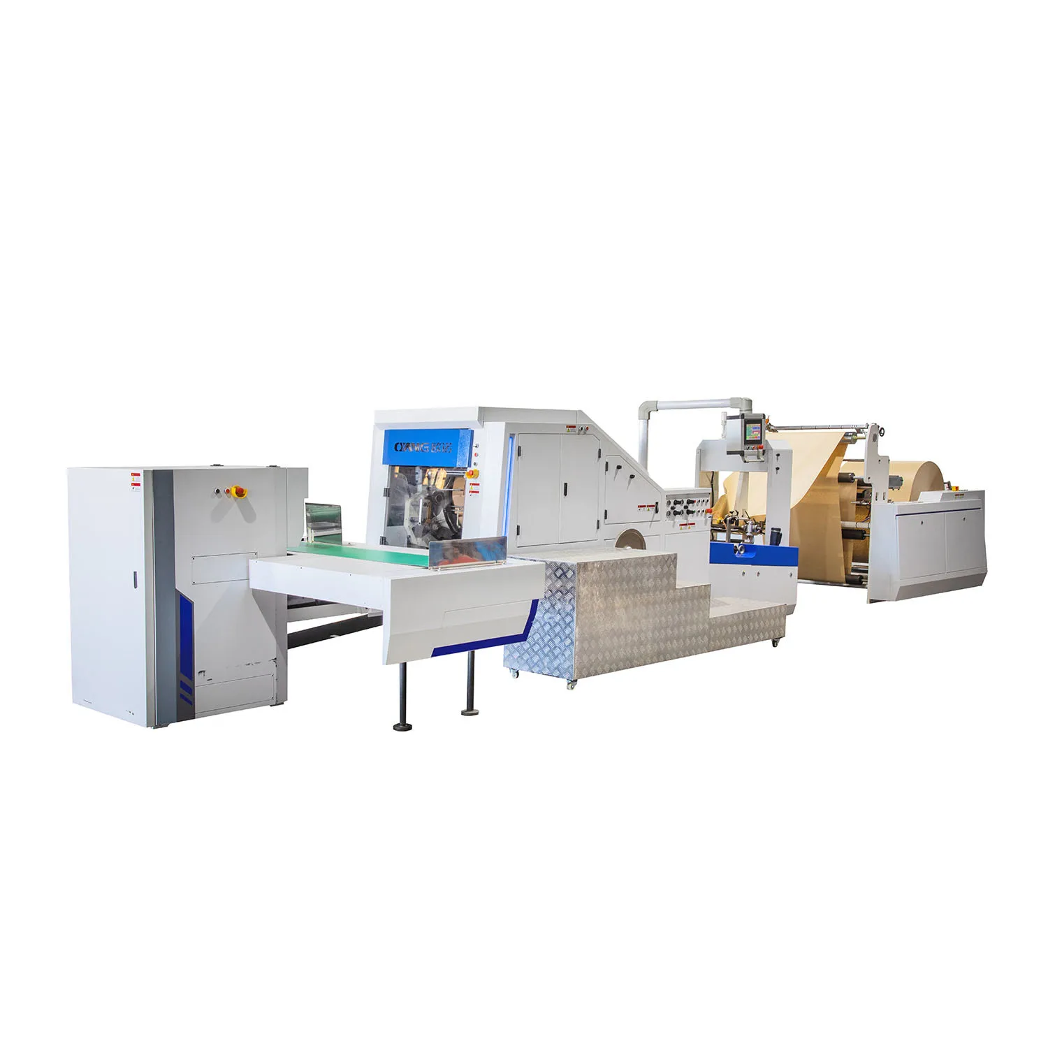 New design paper bag sealing machine square bottom paper bag making machine without handle