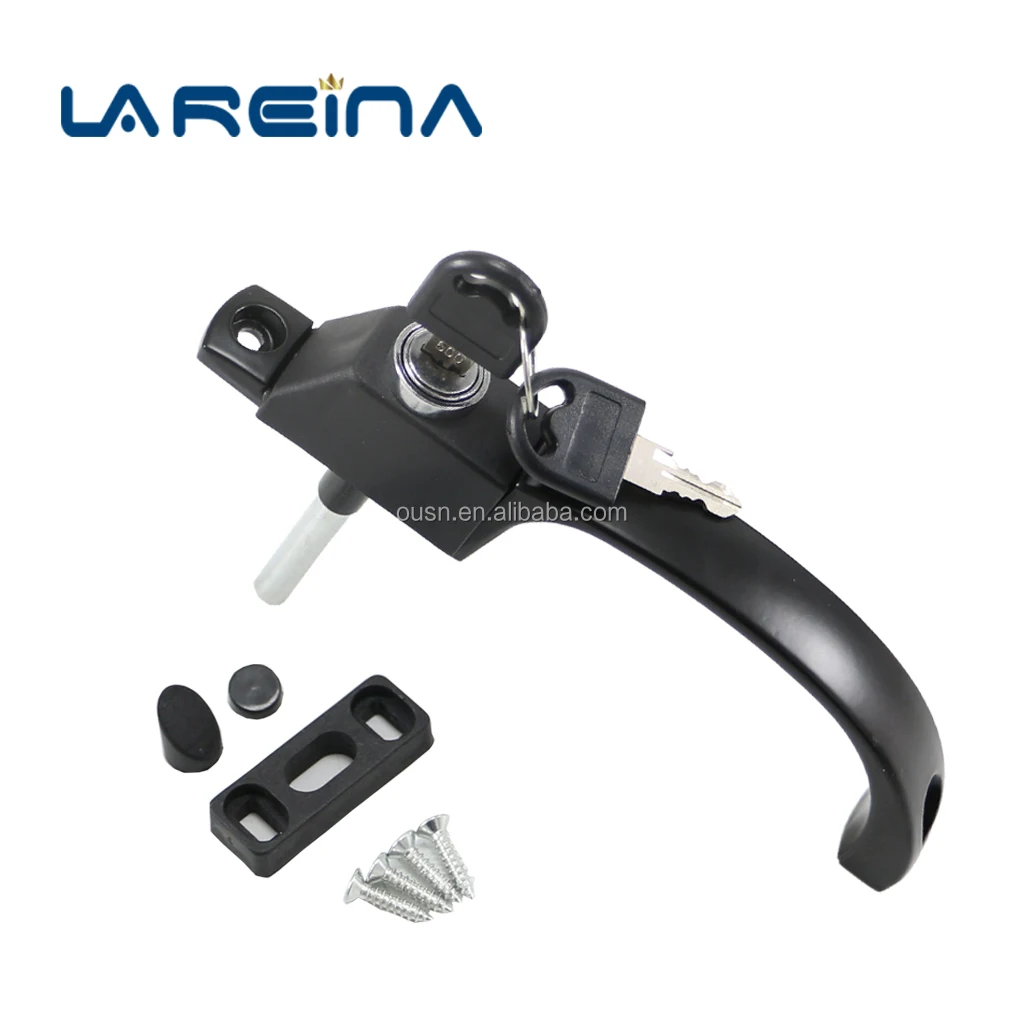 Sliding Casement Window Door Handle Hardware Accessories Aluminum Screen Window Handle Lock With Key