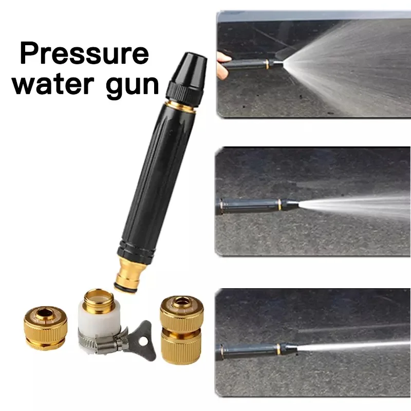 Hot sale portable Straight Nozzle Adjustable Car Wash Water Gun High Pressure Sprinkler Connector Sprinkler For Lawn Garden