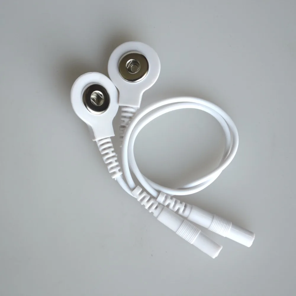 Pin-To-Snap Adapter Cables Plug W/ TENS 2 to 3.5mm Conversion Line  Electrode Lead Wires  Electrode Lead Wires