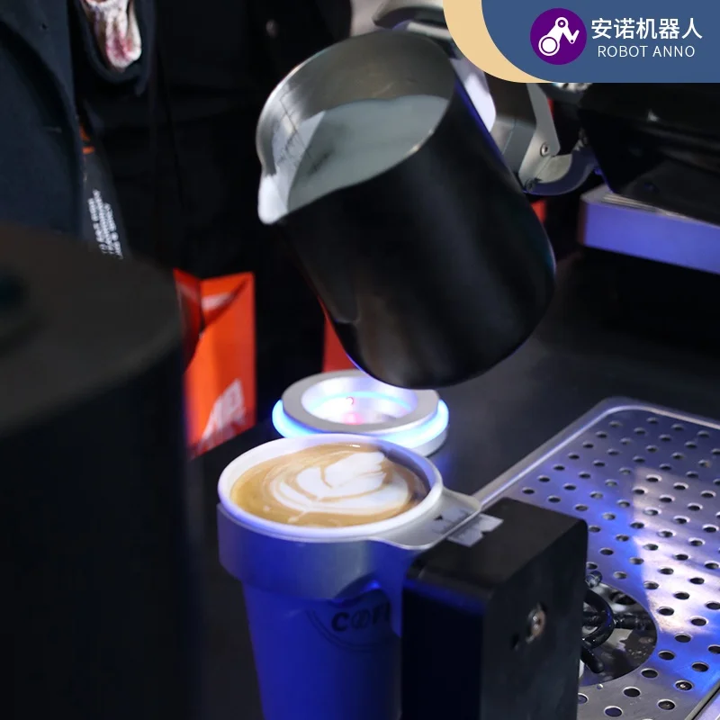 Coffee Latte Art Making Machine Single Robot Arm Barista Coffee Machine For Business