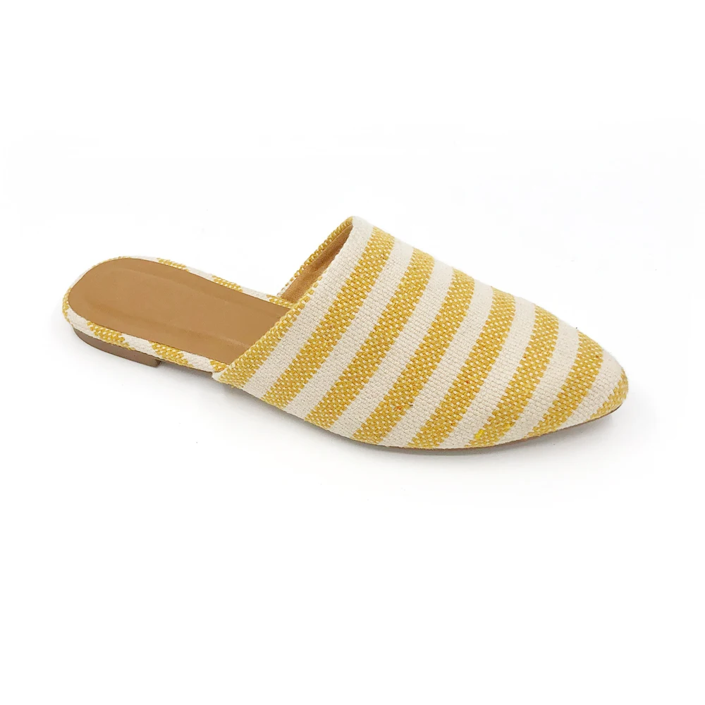 Оптовая продажа, OEM Летние кожаные тапочки, туфли Muller, женская обувь, туфли с закрытым острым носком, лоферы на плоской подошве