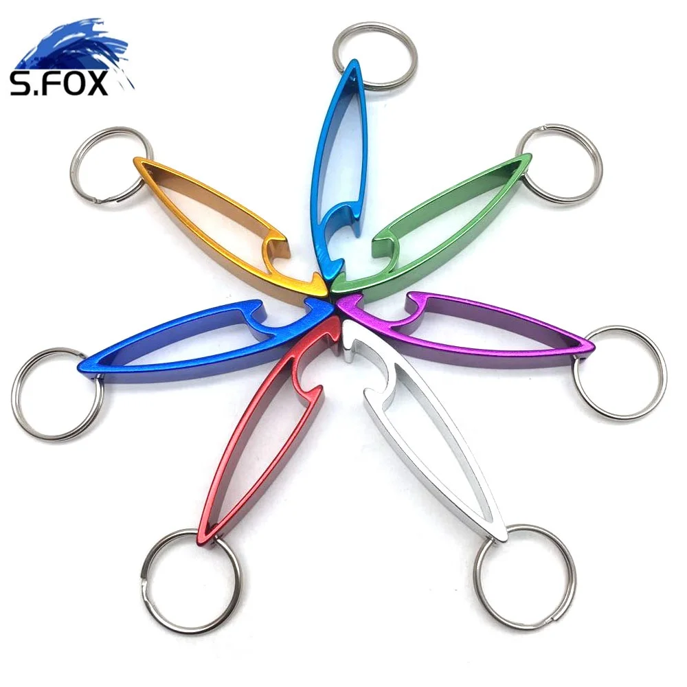 Promotional Customized Multi Color Mini Aluminium Alloy Ring Keychain Beer Cover Opener