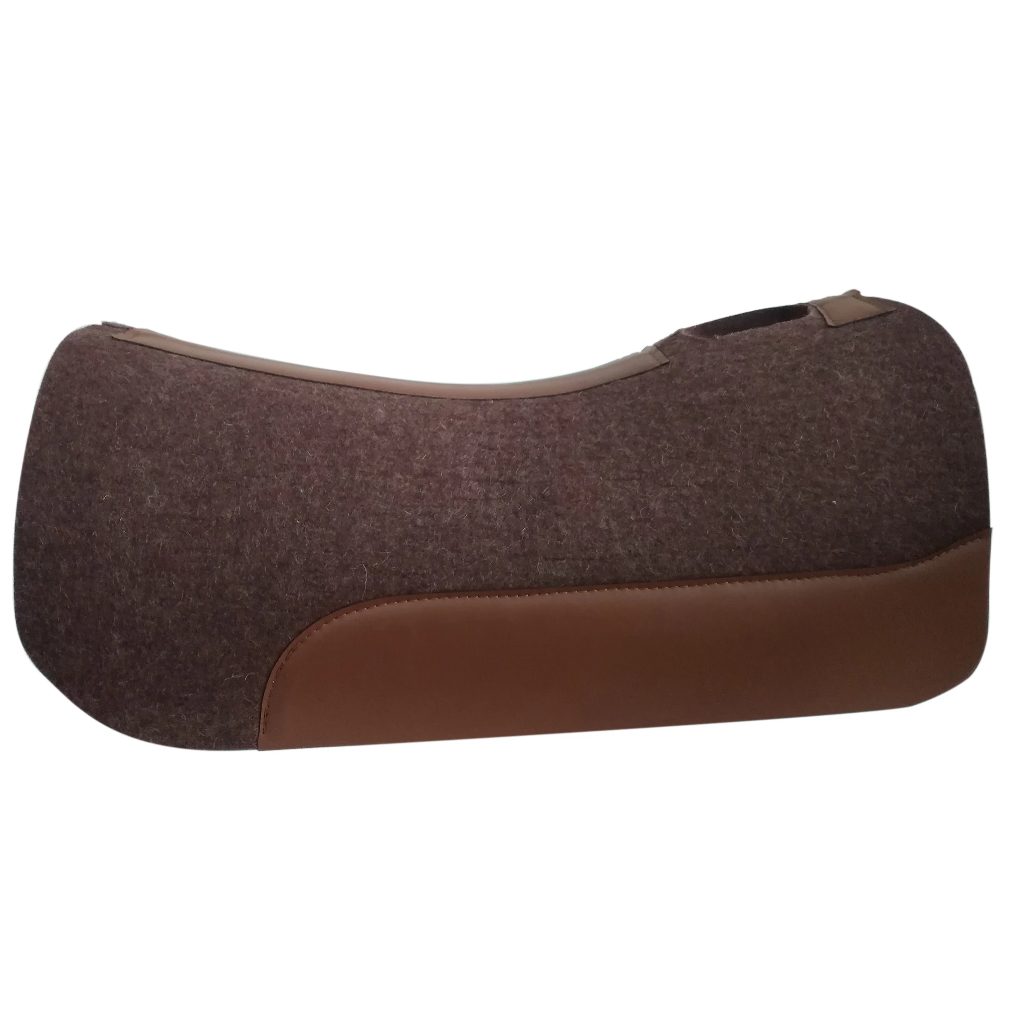 Equestrian Manufacturer Wholesale Suppliers Custom Cheap Thick Best 100% Wool Felt Western Contoured horse saddle pad