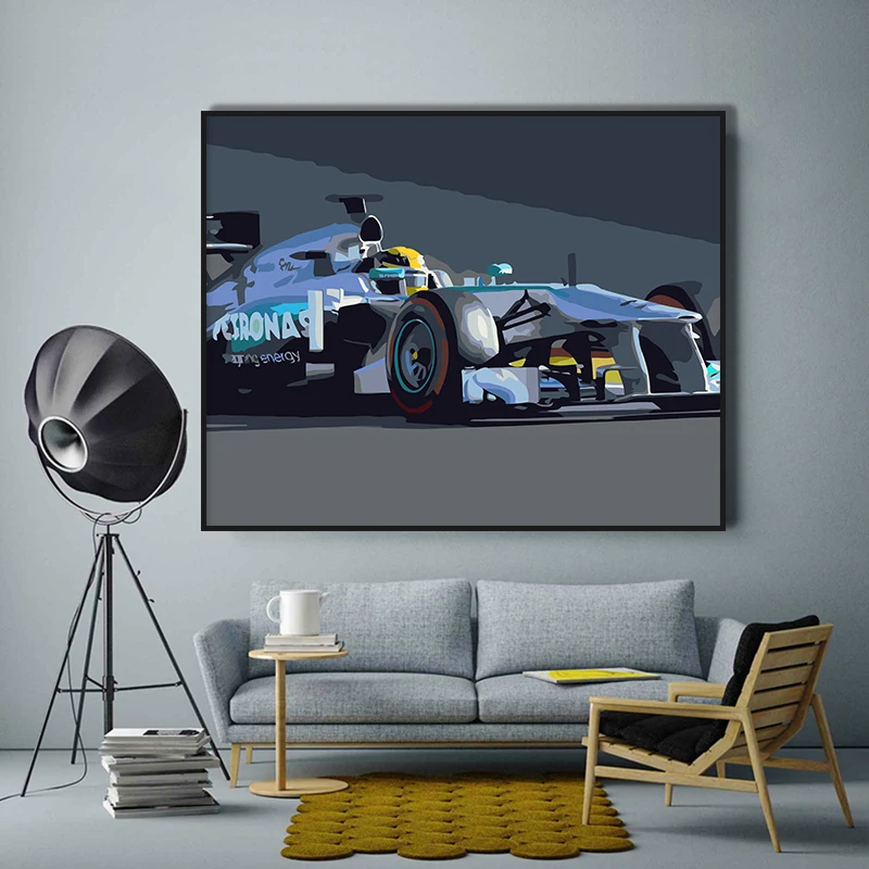 Custom Handmade Sports car Adults Kits Diy Oil Number Painting On Canvas Paint By Numbers