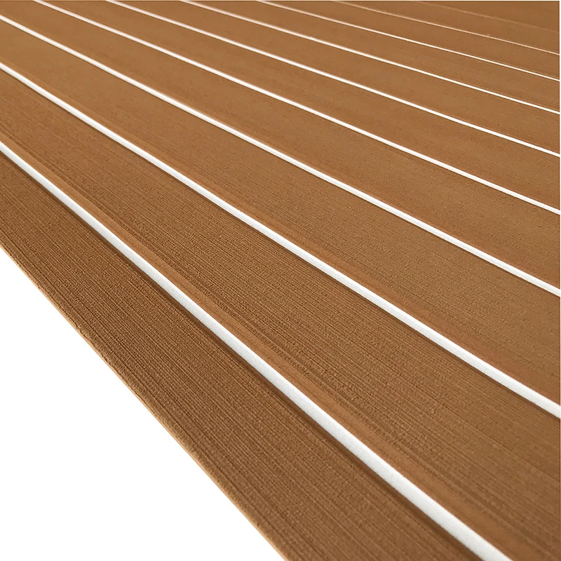 Ocean Eva Foam 3M Adhesive Faux Teak Sea Teak Carpet Decking Non Skid Waterproof Anti Uv Boat Marine Flooring