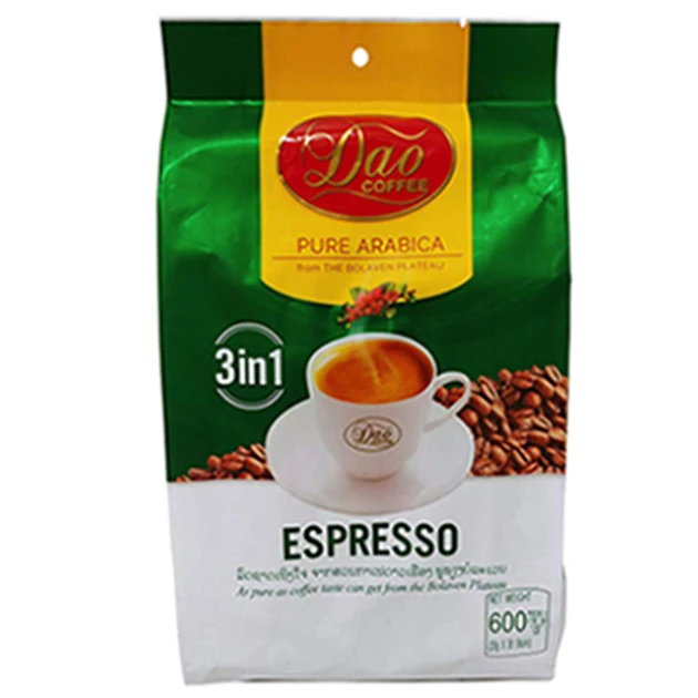 100% Arabica Dao Instant Coffee Espresso 3 in 1 Coffee Sticks 20g.x30sticks, Weight 600g/pack 	 stainless steel chain coffee bea