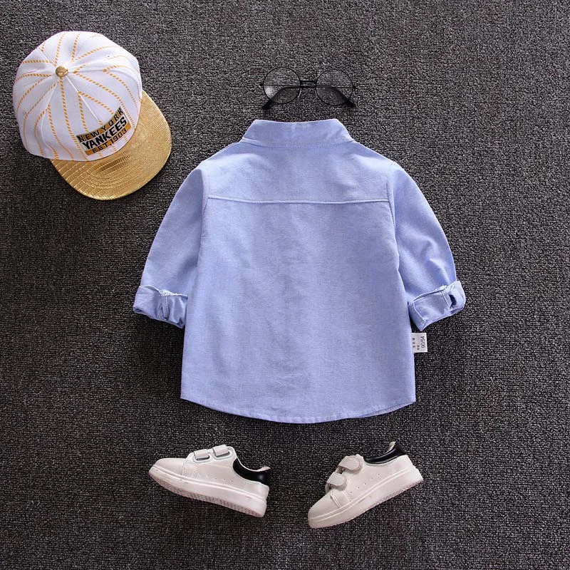 
Sunny Baby Children Baby Shirt Long-sleeved Cotton New Boy Shirt Children Spring Clothes 