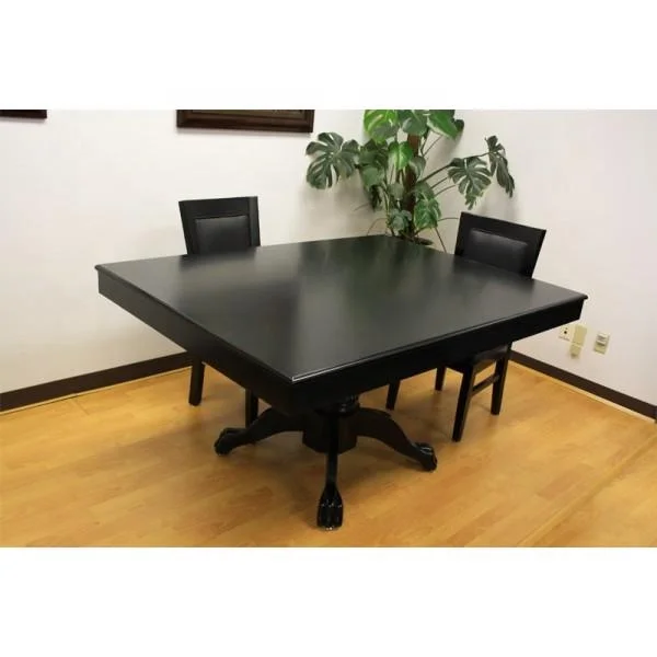 Luxury 52 inch Professional Round Poker Table with Solid Wooden Leg