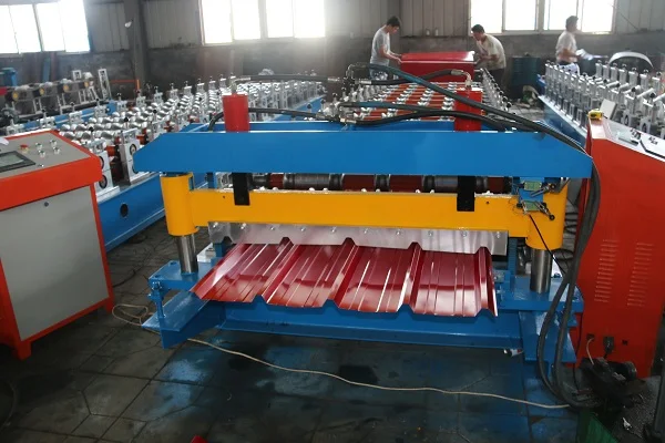 High quality  trapezoidal roof press making machine Trapezoidal  roll forming machinery