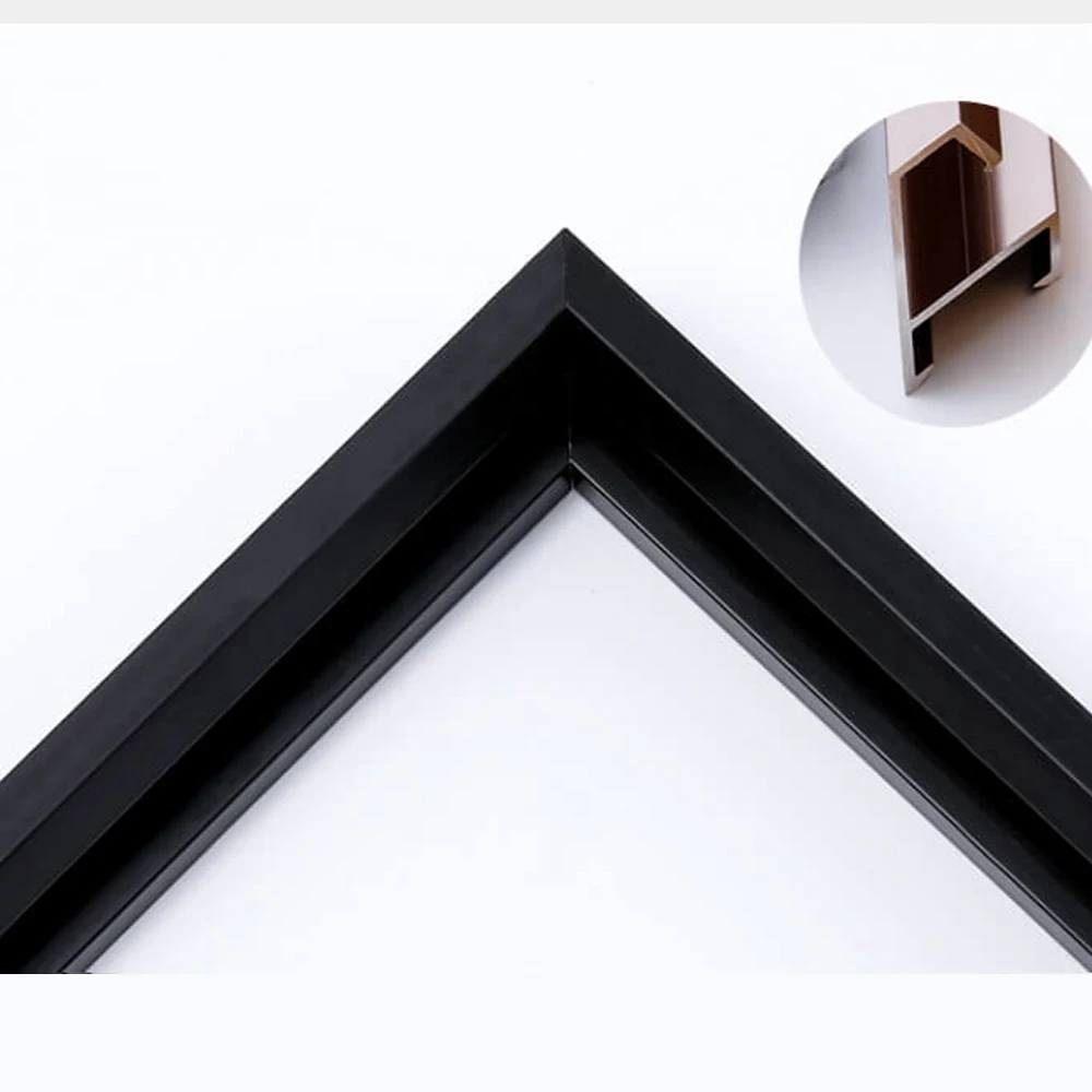 Aluminum alloy home decoration picture frame line metal material manufacturer sells advertising poster mirror frame