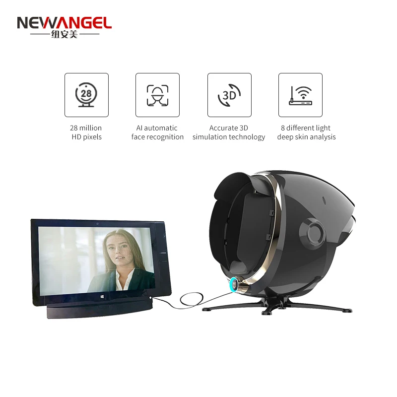 Newangel best CE approved skin analyzer tester skin sensor