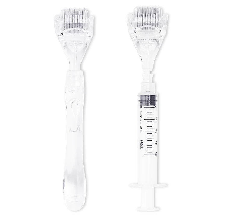 2021 lastest design derma roller syringe type microneedle hydra roller