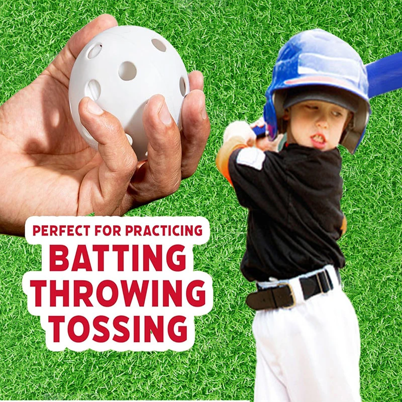 High Quality Baseballs Official Size Wiffle Ball Bat Gift Set Bundle Custom Wiffle Ball and Bat Set with Throw Down Bases