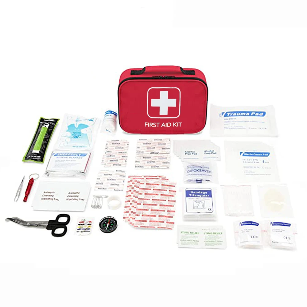 Med kit 2 in 1 small first aid emergency kit Custom logo in medical bags dressing medical supplies 1st aid kit for hiking