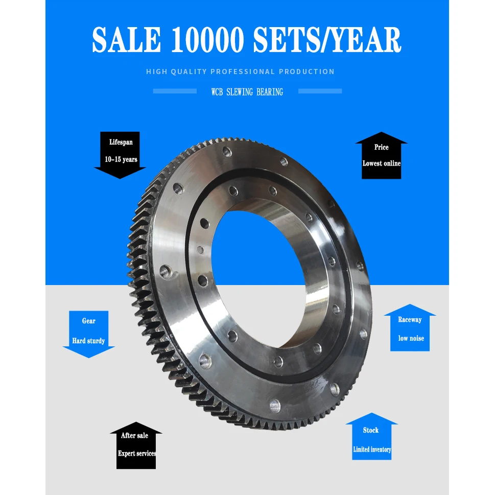 maxima re mini excavator inner tech  TS70 external gear single row ball slewing ring