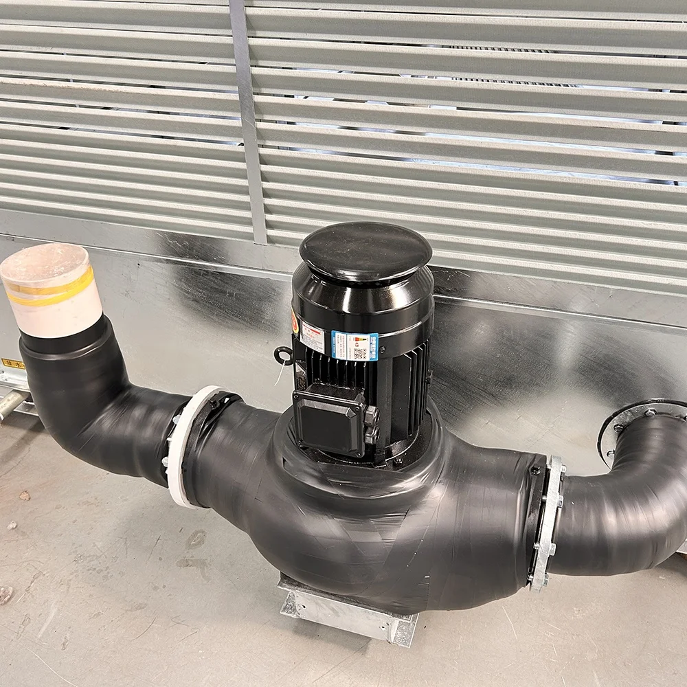 Efficient Counter Flow Evaporative Condenser for Refrigeration Compressor Cooling