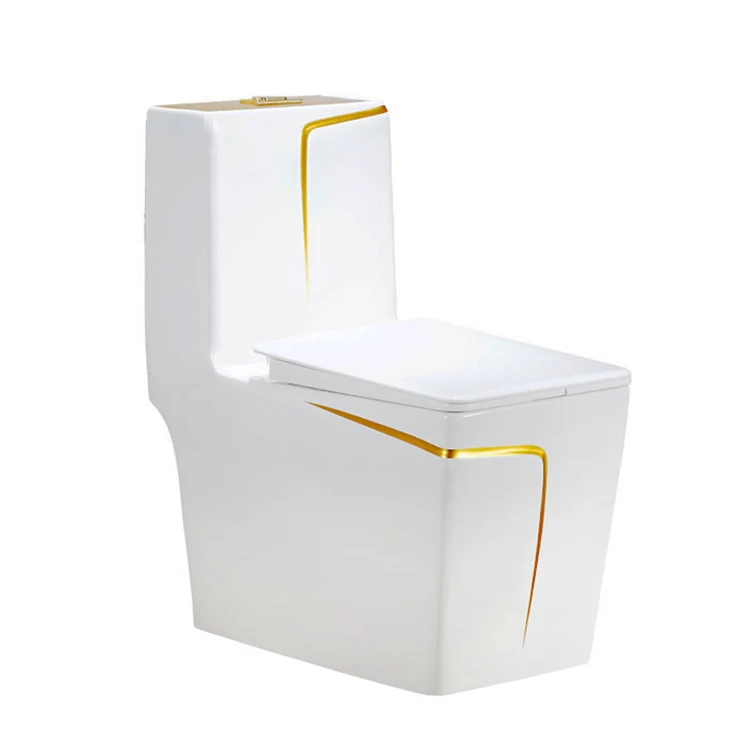 
Chinese Sanitary Ware Bathroom Ceramic Toilets Modern Ceramic Colored Toilet Bowl Square WC Toilets 