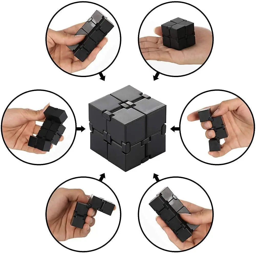 CPC Simple Fun Children Adult Anti stress Pop Fidget Toy Transforming Fidget Infinity Magic Spinner Custom Cube