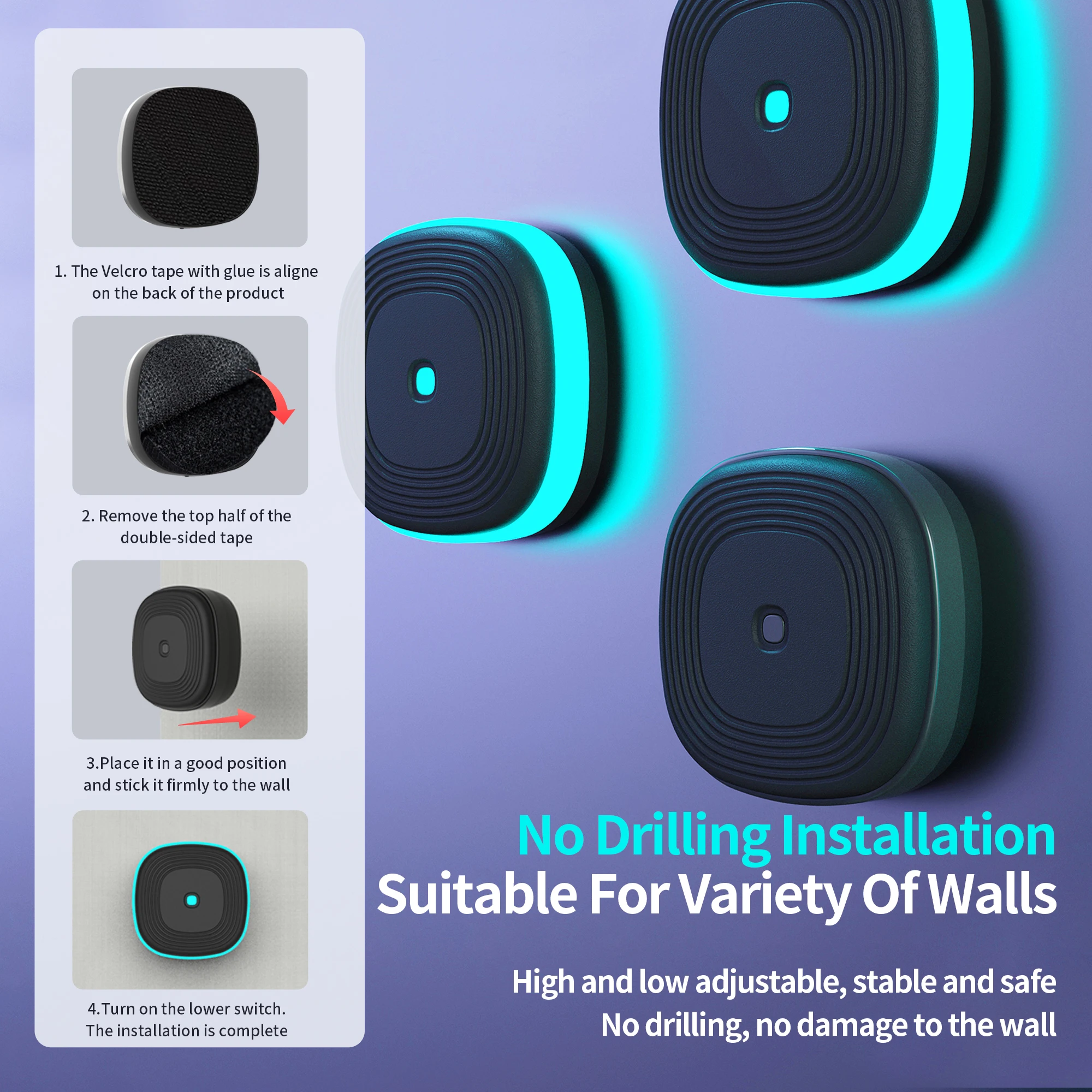 GORDON OEM Split Type New StyleWall Mounted Smart Boxing Wall Target Punching Bag Home Workout Equipment Music Boxing Machine