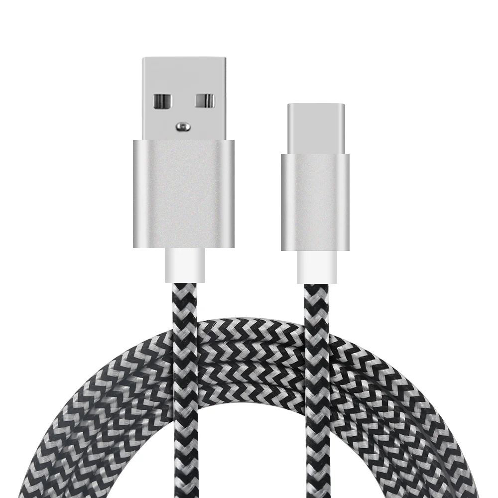 Кабель с разъемом USB Type-C для быстрой зарядки 3A L изгиб Шнур мобильного телефона Android кабеля передачи данных нейлоновый кабель