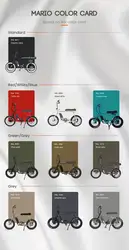 2023 Mario Ebike 20 Inch Mac Motor 1000w Electric City Bike Fat Tire Fast Speed 55Kmh Electric Mountain Bicycle