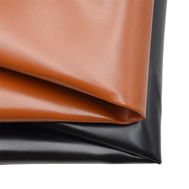 Smooth oily Color Changing pin grain PU Imitation Leather  for men handbag purse