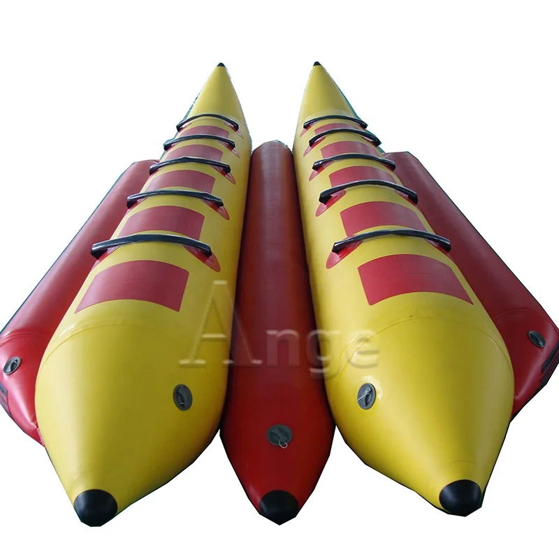 Water extreme sports game Pvc 10 person inflatable flying Fish Banana Boat