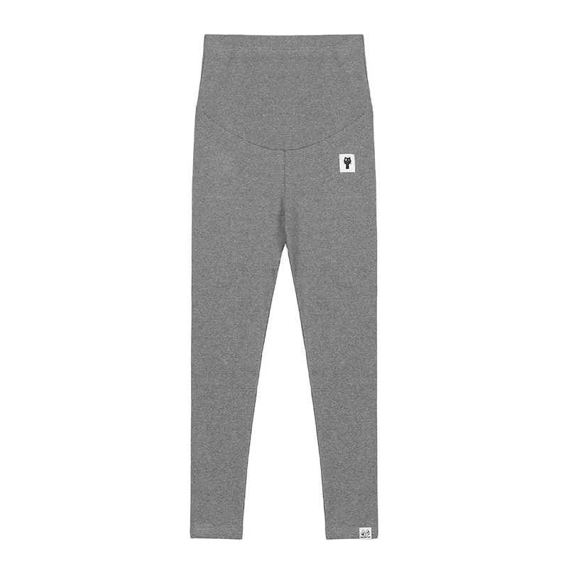 CH High Waist Pregnant Trousers Women Adjustable Mid Length Elastic Belt Leggings Maternity Cat Panties