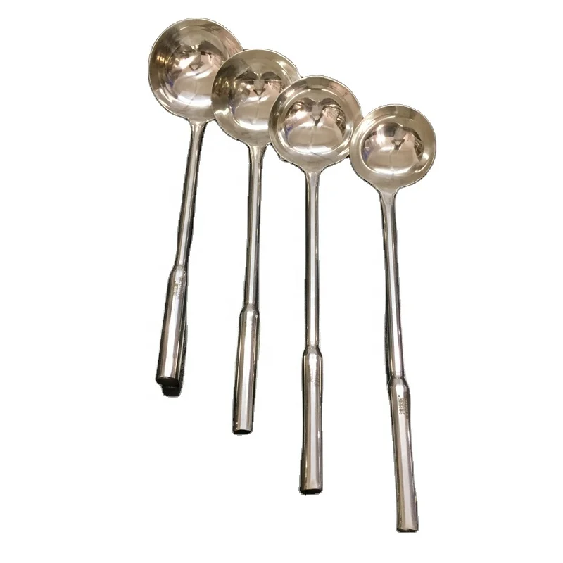 Kitchen accessories wok ladle stainless steel handle spoon soup ladle stainless steel
