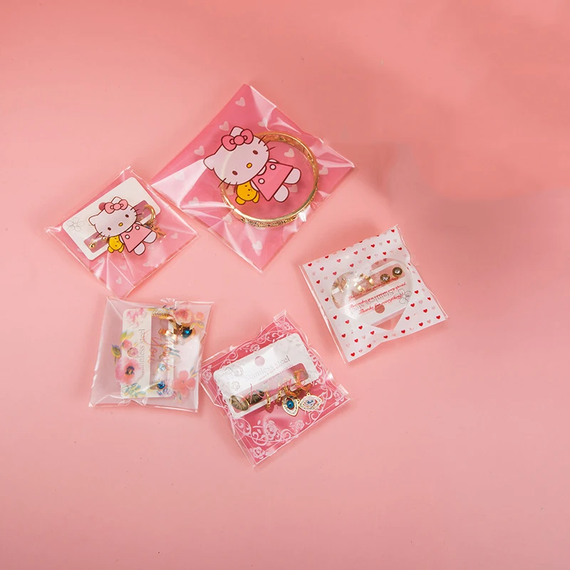 Custom Printed Biodegradable Clear Self Adhesive Seal Packaging Packing Bags Cellophane Bags For Sweet Cookie Candy Snacks