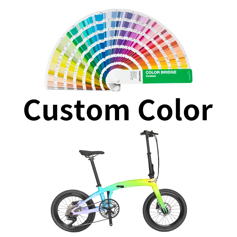 T1000  Carbon Folding Bike 20 Inch Foldable Bike 10-Speed Disc Brake Carbon Folding Bicycle
