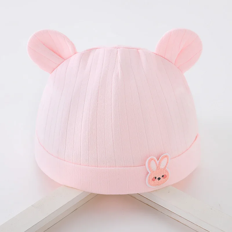 Organic Cotton Knitted Hat for Infants Cute Winter Baby Girl Beanies Sleep Cap for Outdoor Use Newborn Baby Hat