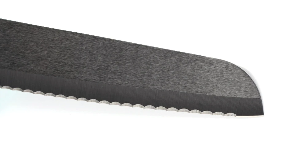 Hot Selling Serrated Kitchen Knife Ceramic Knife Bread Knife with ABS TPR Handle