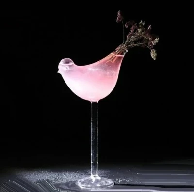 Creative Bird Shape Cocktail Glasses Wine Glass Excellent for Cocktail Bar Glassware